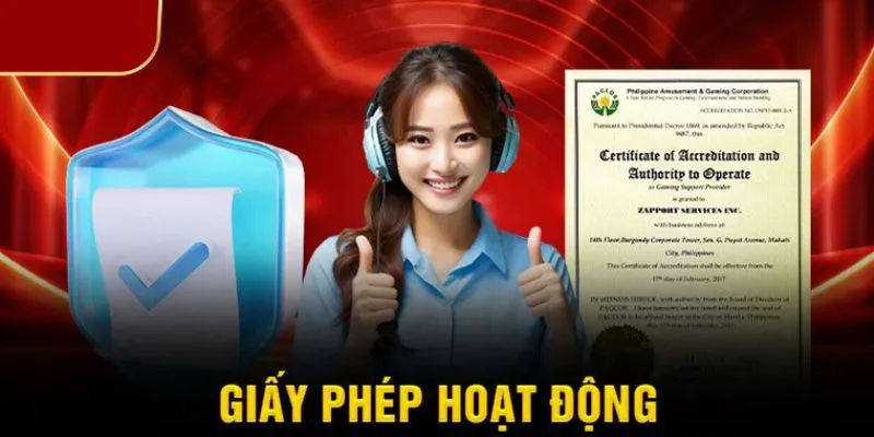 Giấy phép hoạt động của Bet88
